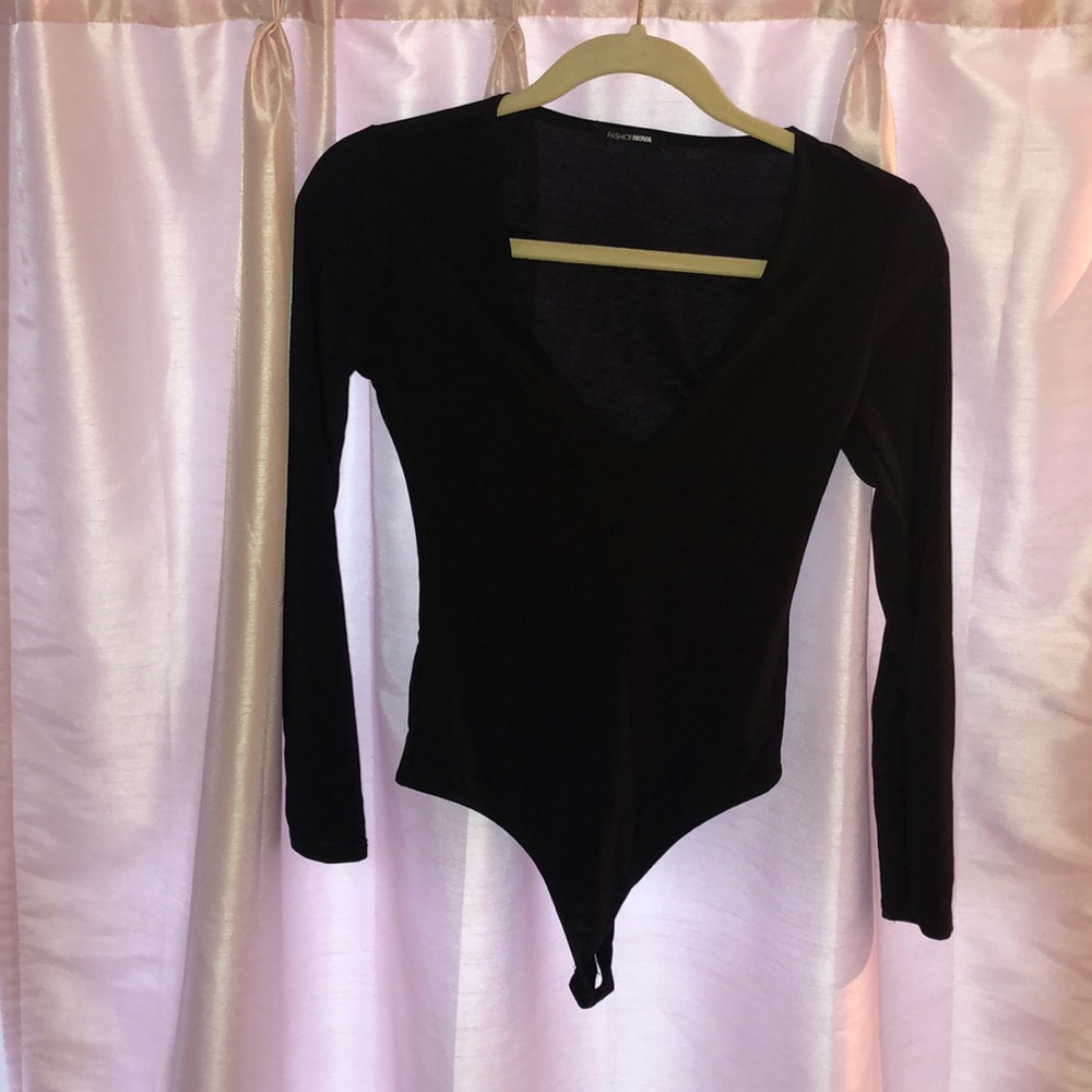 Never Worn Black Plunging Body Suite